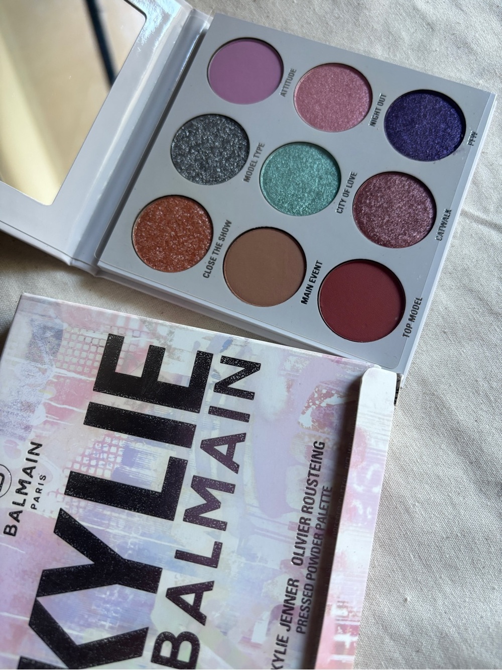 Kylie x Balmain New Unused Eyeshadow Palette Pressed Powder Limited Edition